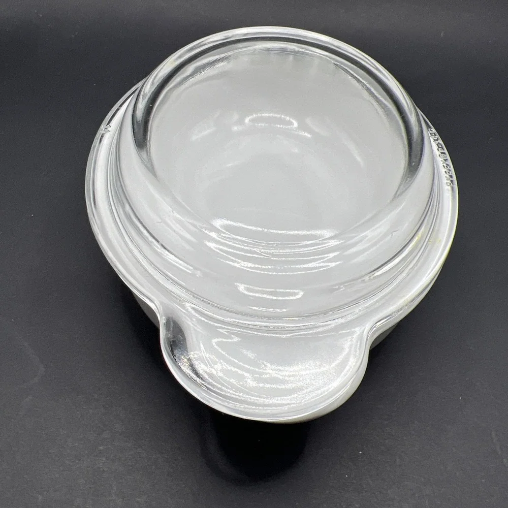 CORNING WARE  P-14-B  14 OZ. ‎ WHITE CASSEROLE DISH W/ CLEAR GLASS LID P-14-C